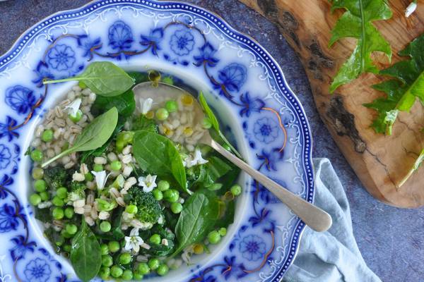 Weed it and reap: a soup that makes the most of abundant spring greens