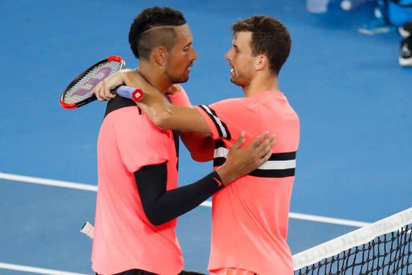 Dimitrov emerges on top after titanic battle with Kyrgios