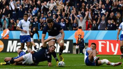 Scotland eventually overcome Samoa to book quarter-final place