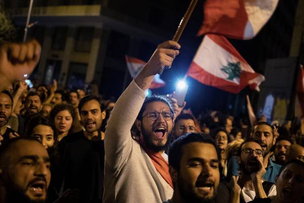 Protests continue in Lebanon as riot police deployed to main roads