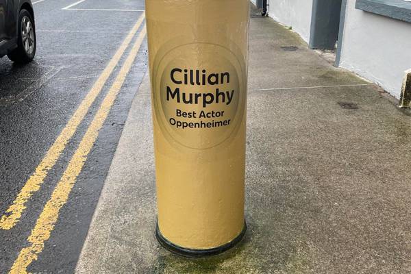 Post box painted gold in honour of Oscar winner Cillian Murphy who ‘delivered for Cork’