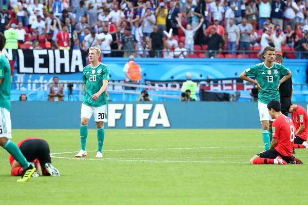 Germany crash out of World Cup after shock loss to South Korea