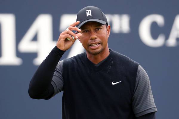 Rough going for Tiger Woods as weather takes a turn for the worse