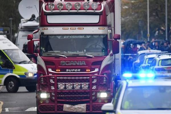 Northern Irish man (23) arrested in UK over Essex truck deaths