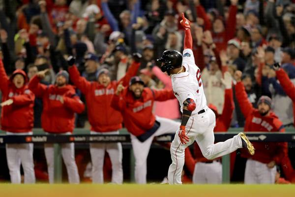 Eduardo Nunez inspires Red Sox to World Series opener