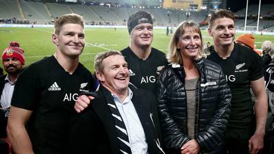 Father of All Blacks’ Barrett clan has plenty to smile about