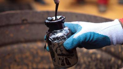 Brent oil price falls below $60 a barrel