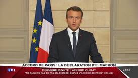 Emmanuel Macron pledges to ‘make our planet great again’