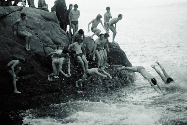Christmas Day swim at the Forty Foot, a longstanding Dublin tradition