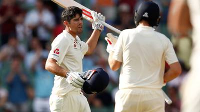 Alastair Cook completes century as England take fight to Australia