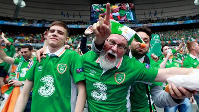 Rep of Ireland  fans make it  just in time after  late flight cancellation