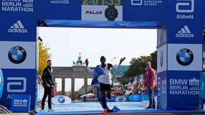 Kenya’s Eliud Kipchoge smashes marathon world record in Berlin