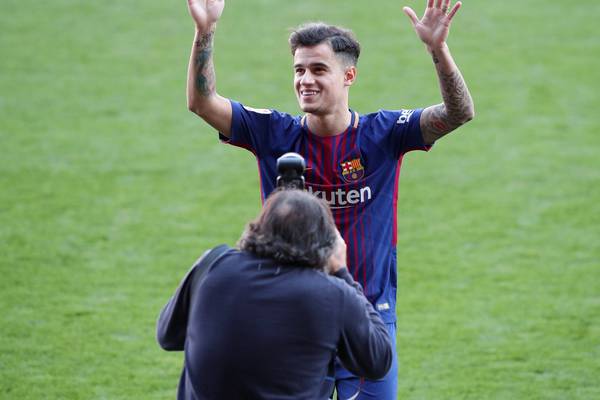Where does Coutinho rank in goals and assists in Europe?