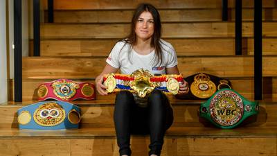 Katie Taylor happily taking some time out after world title win