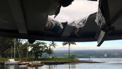 Lava blob injures 23 after crashing through Hawaii tour boat