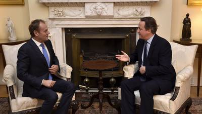 Cameron and Tusk fail to reach agreement on EU deal