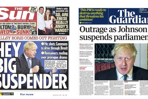‘Boris the dictator’: World’s press reacts to suspension of British parliment