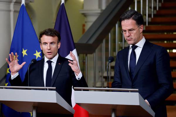 Macron says France is open to sending fighter jets to Ukraine