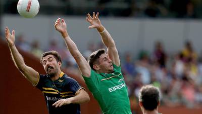 ‘It was tough going’: Irish international rules debutants react to defeat