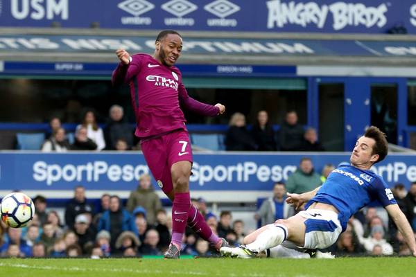 Manchester City just one win from title as Everton brushed aside