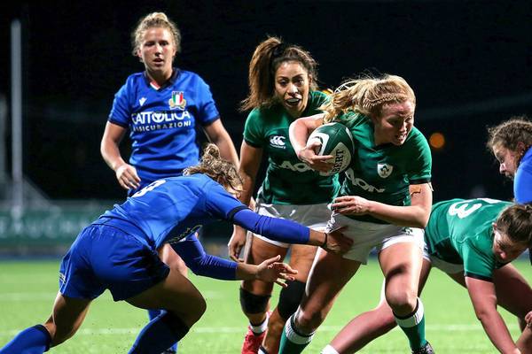Ireland women’s shake off the rust to beat Italy