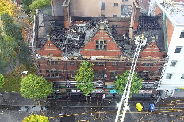 Man charged after blaze in Belfast’s historic Cathedral Quarter