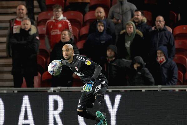 Darren Randolph’s move to West Ham on hold due to injury