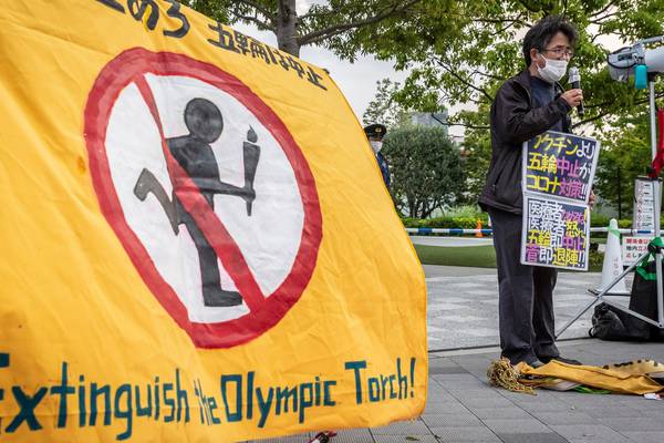 Poll shows 60 per cent of Japanese people want Tokyo Olympics cancelled