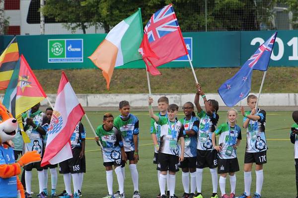 Irish boys participate in World Cup opening ceremony