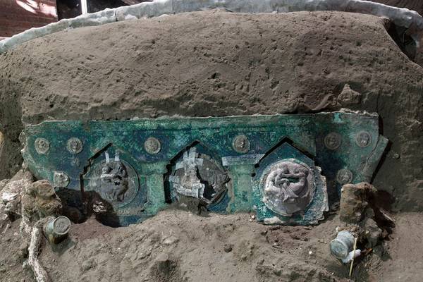Ancient Roman carriage in near-perfect condition found near Pompeii