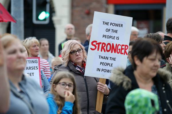 Protesters say ‘we deserve better’ as Stormont hiatus ties record