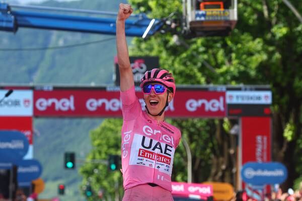 Tadej Pogacar on verge of maiden Giro d’Italia title after penultimate stage win