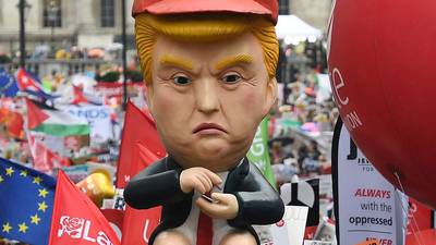 Trump dismisses UK protests as ‘organised flops’