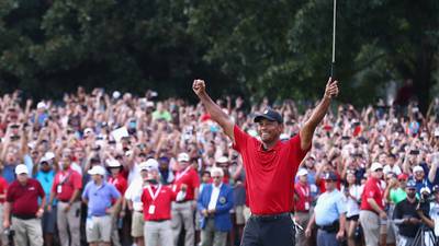 Tiger Woods rolls back the years to secure famous win