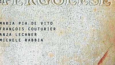 Maria Pia de Vito, François Couturier, Anja Lechner, Michele Rabbia: Il Pergolese