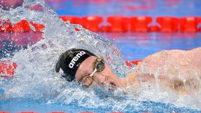 Daniel Wiffen finishes outside medals in breathlessly fast 400m swimming final