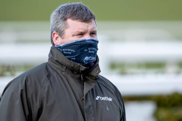 Gordon Elliott apologises over image of him posing on top of dead horse