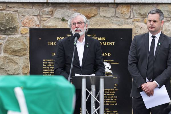 Bobby Storey did more for Irish freedom than Varadkar or Martin, says Adams
