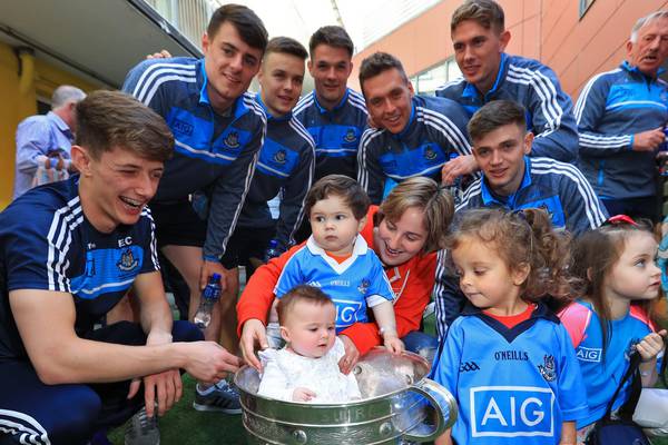 Victorious Dubs bring Sam Maguire to children’s hospital