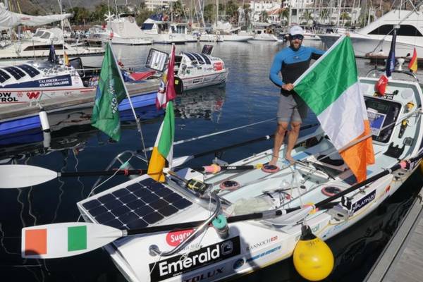 Galway man hopes to set new rowing  record on Atlantic trip