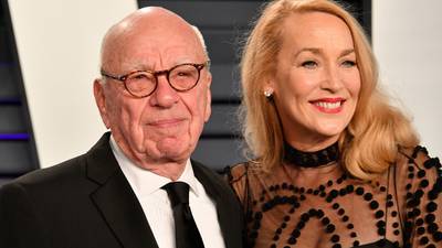 Jerry Hall files for divorce from Rupert Murdoch, asks for spousal support