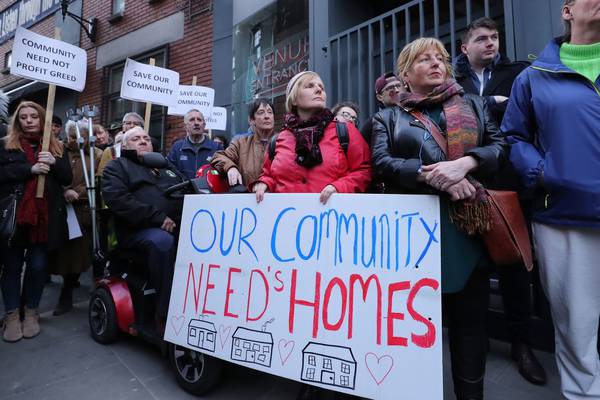 Residents protest at proposed 185-bed hotel to replace Dublin’s Vicar Street