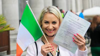 Citizenship ceremony in Dublin sees 480 new Irish take oath