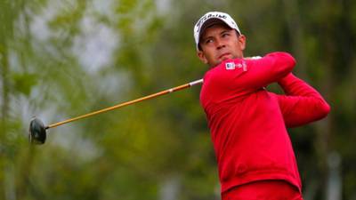 Andrey Pavlov takes 17 on first hole at Lyoness Open