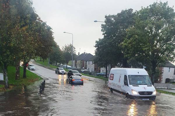 Flooding and road closures in Cork after torrential rain hits county