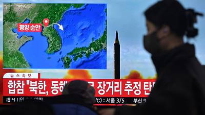 North Korea fired ballistic missile into sea, says South Korea