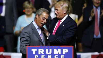Nigel Farage: from Brexit hero to Donald Trump’s little helper