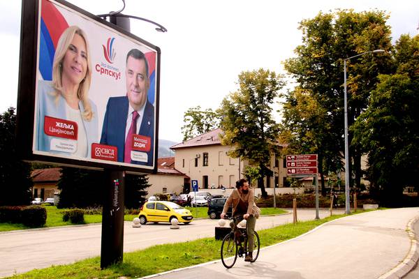 UN envoy vows to break Bosnia’s political deadlock as election looms
