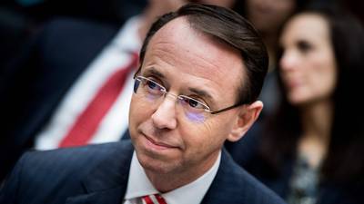 Rosenstein rejects calls for Mueller removal from Russia inquiry