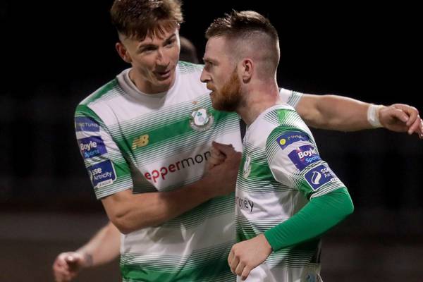 Jack Byrne’s double keeps Shamrock Rovers clear at the top